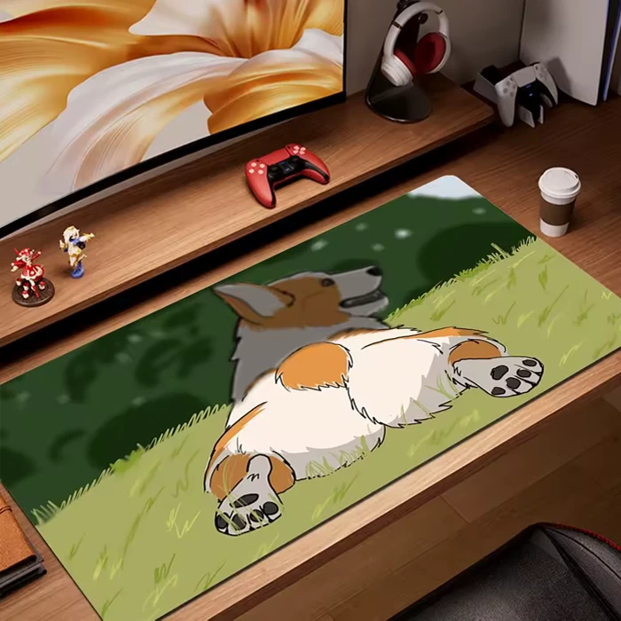 Tapis de souris XXL Corgi Meadow