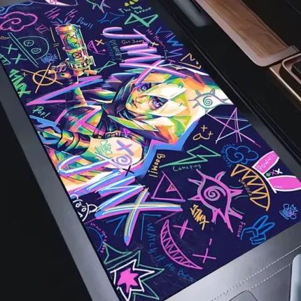 Tapis de souris XXL LoL Neon Jinx