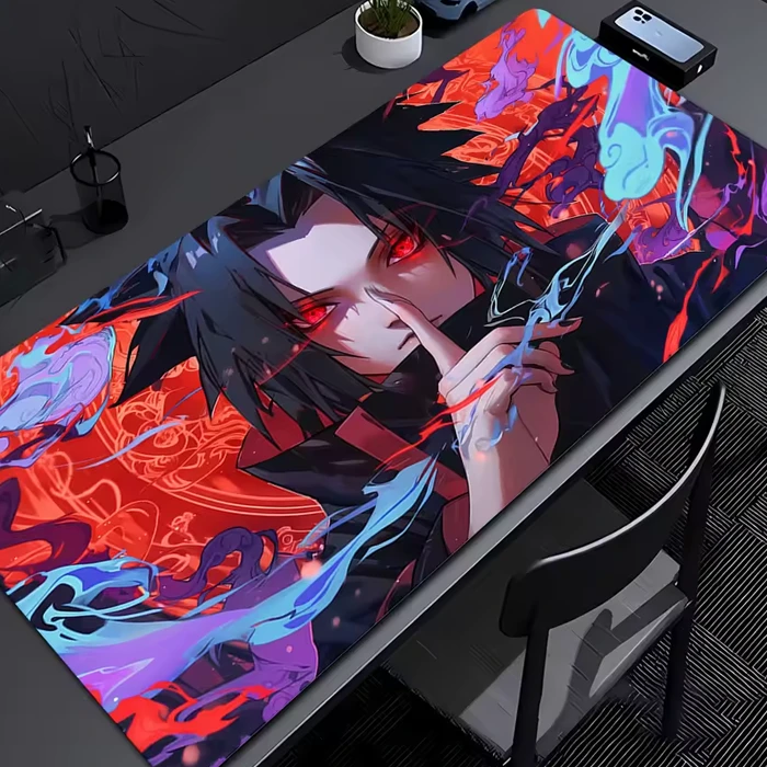 Tapis de souris XXL Naruto Uchiwa Flame