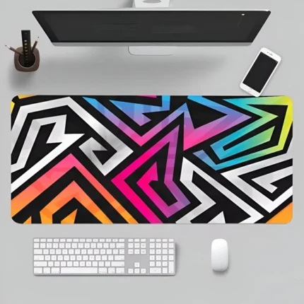 Tapis de souris XXL Neon Geometry