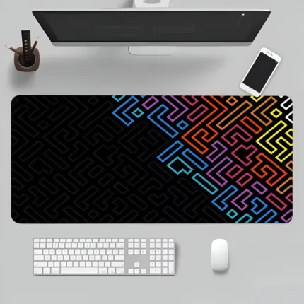 Tapis de souris XXL Neon Labyrinth